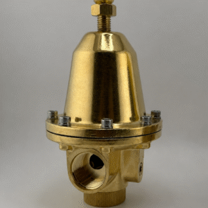 Vulkan LH400 single-stage diaphragm in-line regulator, brass, G1 connections